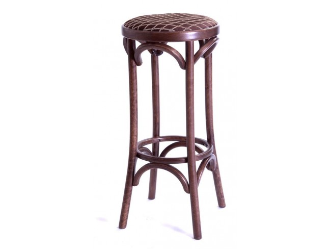 Табурет барный 750 Венский мягкий (темный тон, ткань 3 brown)