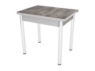 Стол обеденный ЛС-831 (Кантри 2047/ ноги Хром/кромка+подстолье серый)