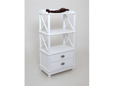 Стеллаж 2 полки (Белый) 112