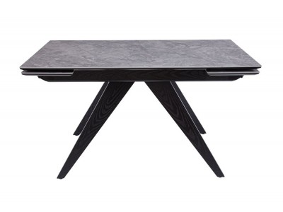 Стол Невада керамика (1400*820+300+300/керамика Baolai/цвет ножек Черный)