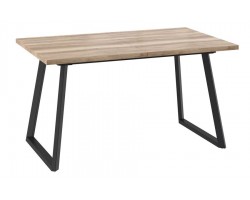Стол раздвижной Napoli-140 (Дуб каньон/Чёрный) 140/185х85,