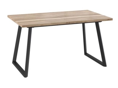 Стол раздвижной Napoli-140 (Дуб каньон/Чёрный) 140/185х85,