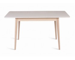 Стол Рэй-1200 (беленый дуб / белая эмаль)