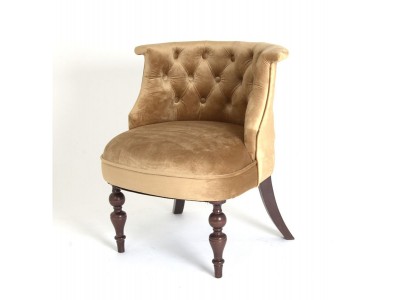 Кресло Бархат (темный тон / 5 - золото)