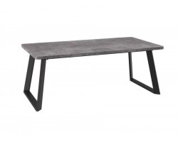 Cтол Loft Lux Radial-200 раздвижной (Дымчатая керамика/черный) 200(290)х105