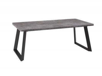 Cтол Loft Lux Radial-200 раздвижной (Дымчатая керамика/черный) 200(290)х105