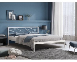 Кровать Экзотика (120х200/цвет Белый/ металлическое основание)