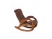 Кресло-качалка мод.4 (Орех/ткань Verona Brown) с лозой