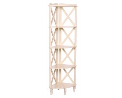 Этажерка-стеллаж угловая "Джульетта"-4 (дуб шампань) Вис