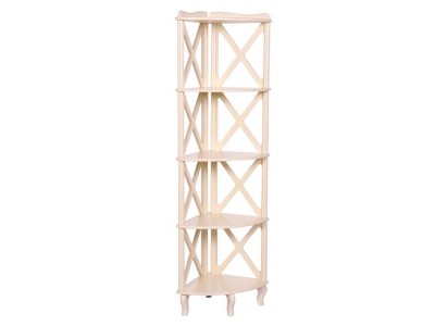 Этажерка-стеллаж угловая "Джульетта"-4 (дуб шампань) Вис Этажерка-стеллаж угловая "Джульетта"-4 (дуб шампань) Вис