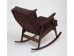 Кресло-качалка РЕТРО (темный тон / RS32 - коричневый)