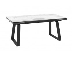 Cтол с керамическим покрытием MILANA FOUR-180 (180+45+45)х98 / MILKY WAY PREMIUM CER/Черный)