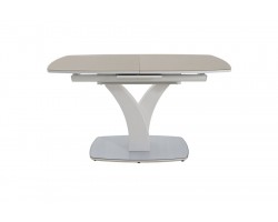 Стол Нотр Дам ПМ (OPTIWHITE/1400(1715)*850/Стек.Капучино/ЛДСП:Белый /Пленка:Белый мат/Тон 9 Белый)