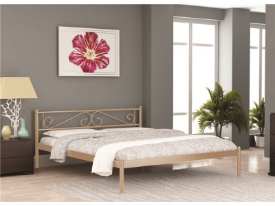 Кровать ШАРМ (160х200/металлическое основание) Бежевый