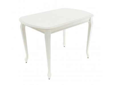 Стол "Прага 110" раздвижной (1100х700 / Цвет дерева: Тон 9 Эмаль белая)