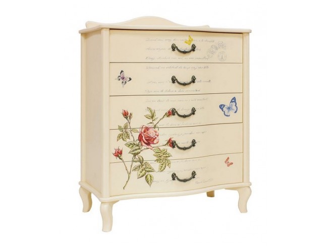 Комод "Джульетта" (дуб шампань/Прованс) Вис