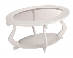 Стол журнальный "Виват С" (молочный дуб) Вис