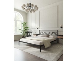 Кровать "Монблан" (120х200/ноги металл/цвет Черный)