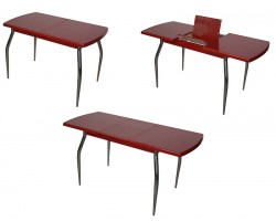 Стол Надиа ПО Страйп (красный)