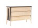 Комод "Сканди" 3 ящ. (Натуральное дерево/серый ясень)