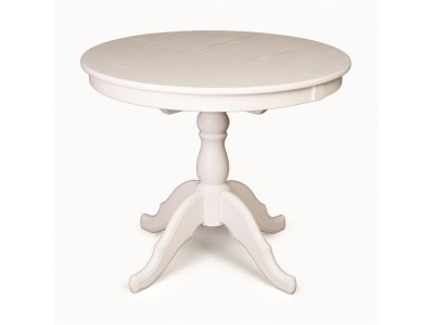 Стол обеденный Круглый-0090 (белая эмаль)