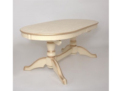 Стол Макси (цвет:Слоновая кость + сусальное золото)