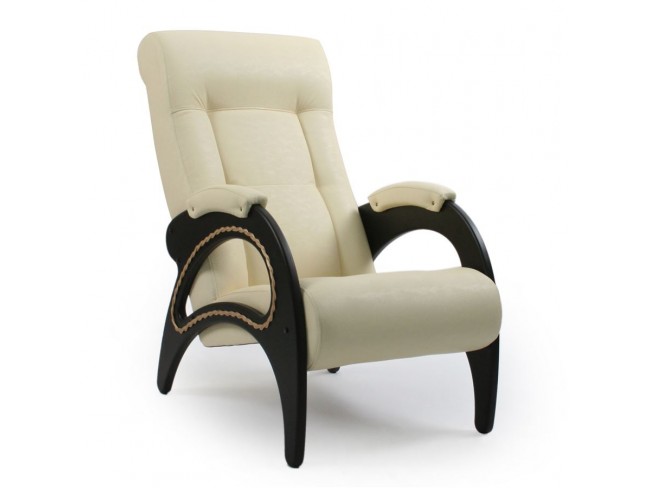 Кресло для отдыха модель 41 (Polaris Beige/Венге c лозой)