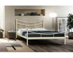 Кровать двуспальная "Luna" (180х200/металлическое основание) Бежевый