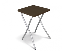 Табурет складной S-6 (Венге-хром/металл-ЛДСП)