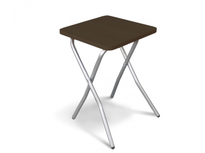 Табурет складной S-6 (Венге-хром/металл-ЛДСП)