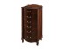 Комод "Джульетта" узкий 6 ящ. (орех ) Вис