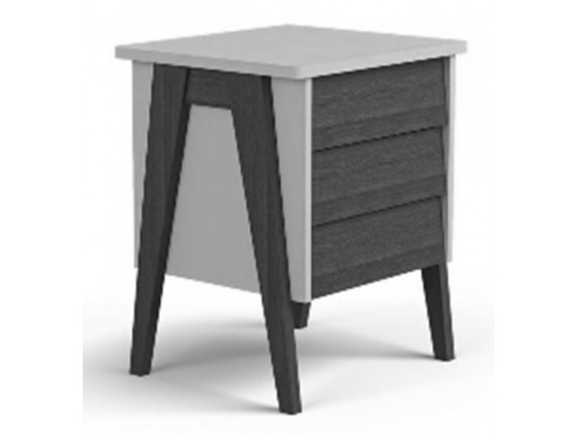 Тумбочка "Сканди" 3 ящ. (Натуральное дерево/дуб шампань)