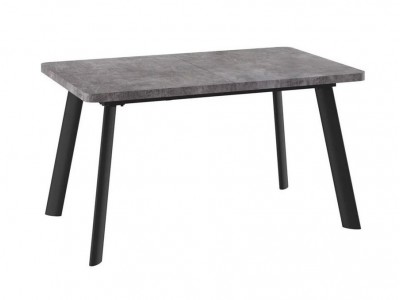 Cтол Leon Lux Radial-180 раздвижной (Дымчатая керамика/черный) 180(240)х95