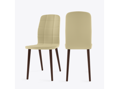 БЕЙЗ NX Стул Кремовый/Темный, экокожа