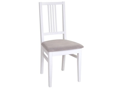 Стул "Никас" (ткань: Вивальди 06 /дерево:Тон 9 Эмаль белая)