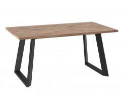 Стол раздвижной Loft Lux-160 (205)х90 Дуб велингтон/Чёрный