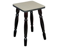 Табурет на деревянных ногах (Береза светлая Эрмана/ноги Черные)