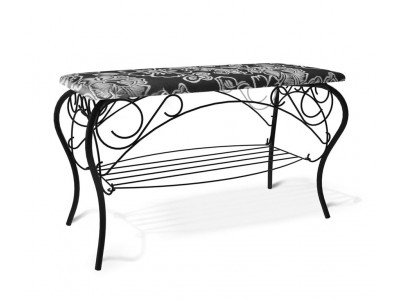 Банкетка Грация (черный/Зарина/металл/гобелен)