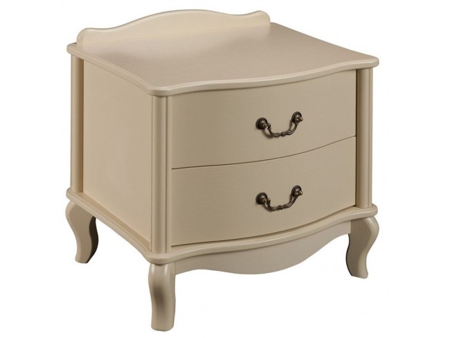Тумбочка прикроватная "Джульетта" 2 ящ. (дуб шампань) Вис