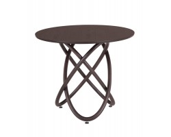 Стол не раскладной Линц 90 Red Black(Венге)