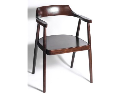 Полукресло венское Mercurius (темный орех) жесткое сиденье