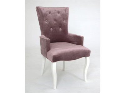 Кресло Виктория (эмаль белая / 24 - розовый)