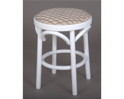 Табурет Венский мягкий (белая эмаль, ткань)