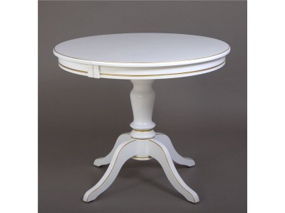 Стол "Эгина-2" (Белый/патина золото)