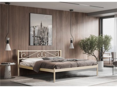 Кровать Шарм (180х200/мет. основание) Бежевый