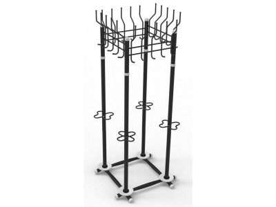 Гардикс-4 (Черный) Вешалка секционная