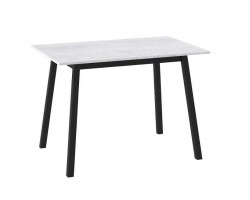 ТИРК стол раздвижной 110(140)х70, Серый сланец/Черный