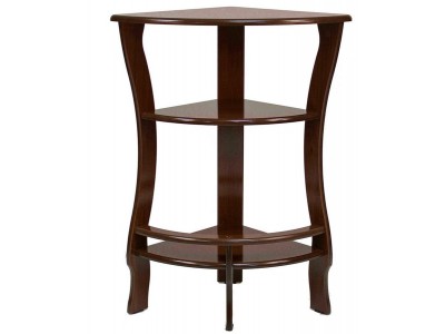 Этажерка угловая "Грейс" (орех ) Вис Этажерка угловая "Грейс" (орех ) Вис