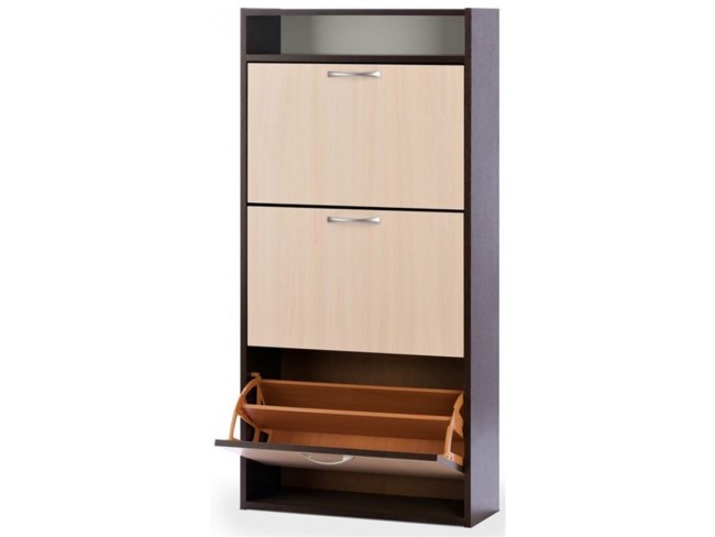 Обувница Комфорт К-3 (Венге-Беленый дуб)