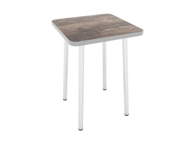 Табурет на хромированных ногах (Кантри 2047/кромка серая)